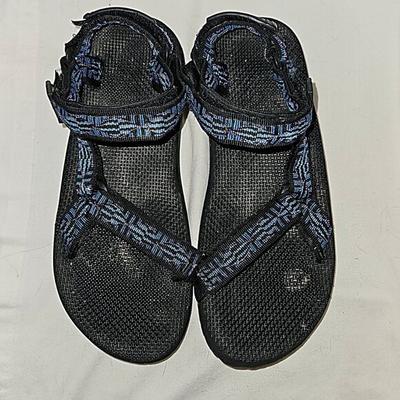 Vintage Teva Blue/Black Hiking Sandals Size 9/10 ~ EUC - Picture 2 of 7